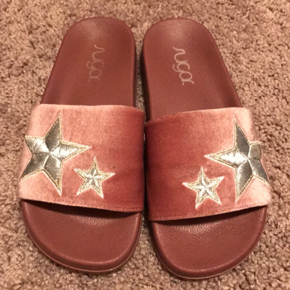 Blush pink sandals